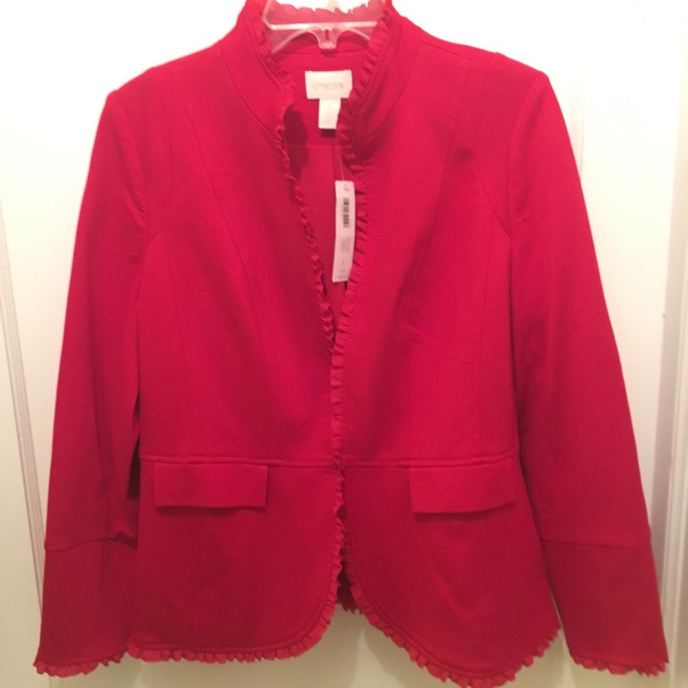 Red Chico’s Tailored Jacket / Blazer